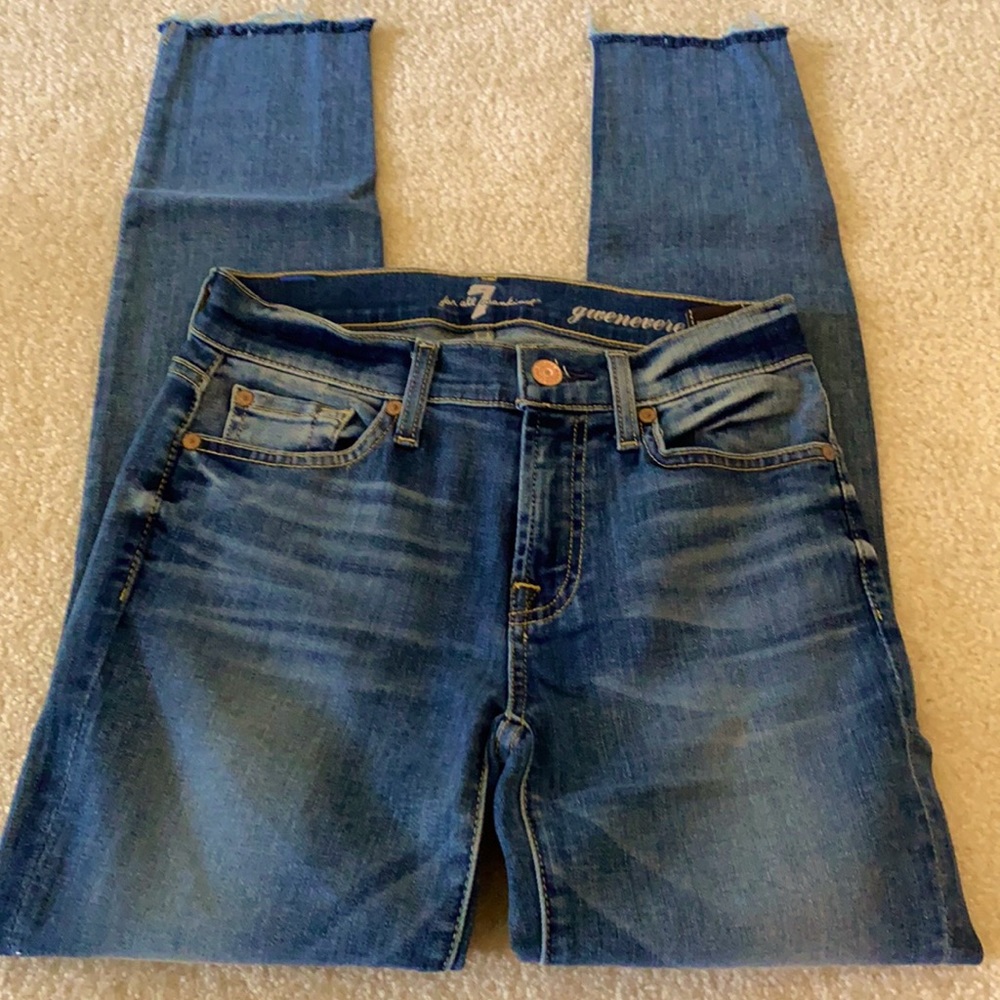 7 for all Mankind Jean, Skinny, Size 24, Blue